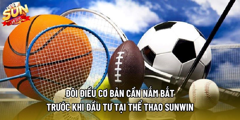 Đôi điều cơ bản cần nắm bắt trước khi đầu tư tại thể thao sunwin Đôi điều cơ bản cần nắm bắt trước khi đầu tư tại thể thao sunwin